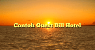 Contoh Guest Bill Hotel
