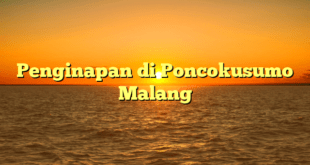 Penginapan di Poncokusumo Malang