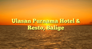 Ulasan Purnama Hotel & Resto, Balige