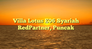Villa Lotus E06 Syariah RedPartner, Puncak
